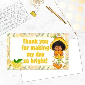 50 Pack  Thank You Cards Lemon
